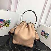 Proda Original Calfskin leather Bucket Bag 1BE018 Pink 21 x 25 x 15 cm - 4