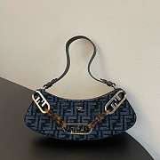 Fend1 O'Lock Swing Shoulder Bag Blue 32x 6x 12cm - 1