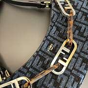 Fend1 O'Lock Swing Shoulder Bag Blue 32x 6x 12cm - 6
