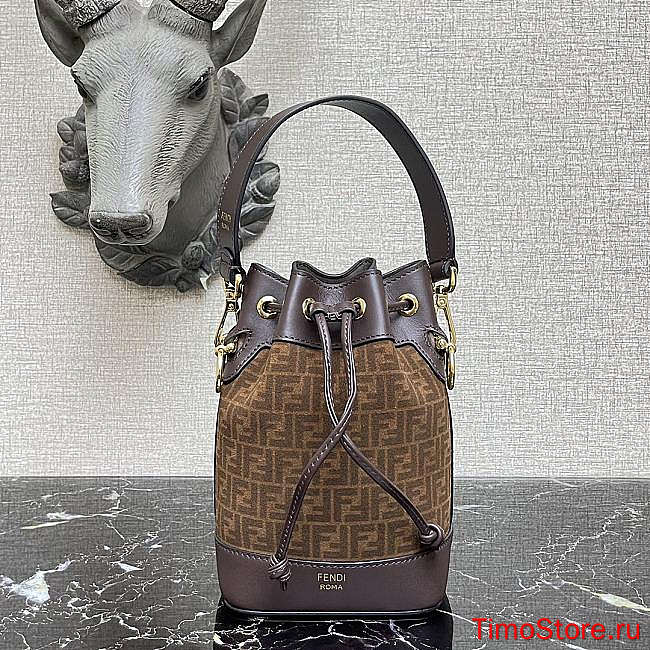 Fend1 Mini Mon Tresor bucket bag 12x18x10cm - 1