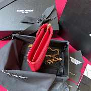 YS1 Envelope Shoulder Bag Rose Pink 22cm - 2