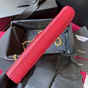 YS1 Envelope Shoulder Bag Rose Pink 22cm - 3