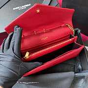 YS1 Envelope Shoulder Bag Rose Pink 22cm - 5