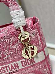 D1or Medium Lady D-Lite Bag Rose Pink 24cm - 2