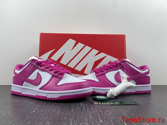 Nike Dunk Low GS “Active Fuchsia  FJ0704-100 - 1