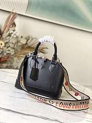 1ouis Vu1tton Epi Alma BB Black Handbag 23.5x17.5x11.5cm  - 1
