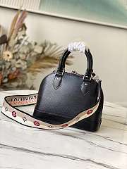 1ouis Vu1tton Epi Alma BB Black Handbag 23.5x17.5x11.5cm  - 5
