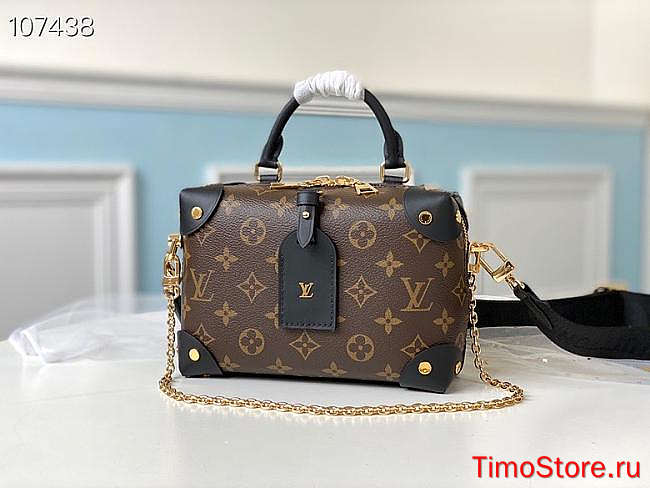 1ouis Vu1tton Petite Malle Souple Bag M45531 Black 20cm  - 1