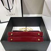 Gvcc1 Sylvie 1969 Black Patent Leather Top Handle Bag Red 20 x 14 x 5 cm  - 2