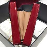 Gvcc1 Sylvie 1969 Black Patent Leather Top Handle Bag Red 20 x 14 x 5 cm  - 3