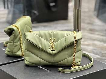 YS1 Loulou Puffer Bag Green 23CM 