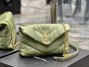 YS1 Loulou Puffer Bag Green 23CM  - 2