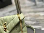 YS1 Loulou Puffer Bag Green 23CM  - 3