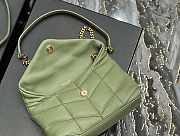 YS1 Loulou Puffer Bag Green 23CM  - 6