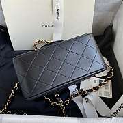 chene1 Mini Flap Bag Lambskin with Gold Hardware 17cm  - 3