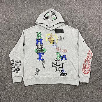 RHUDE grey hoodie