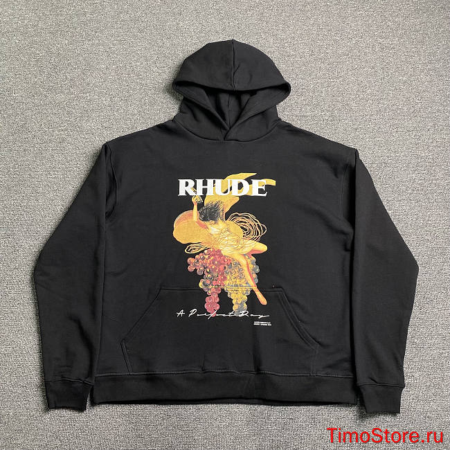 RHUDE black hoodie - 1