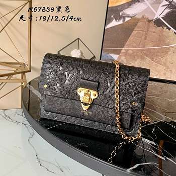 1ouis Vu1tton   Vavin Bag M67839 Black 19CM 