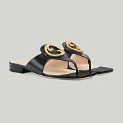 Gvcc1 Blondie logo-embellished leather sandals  - 2