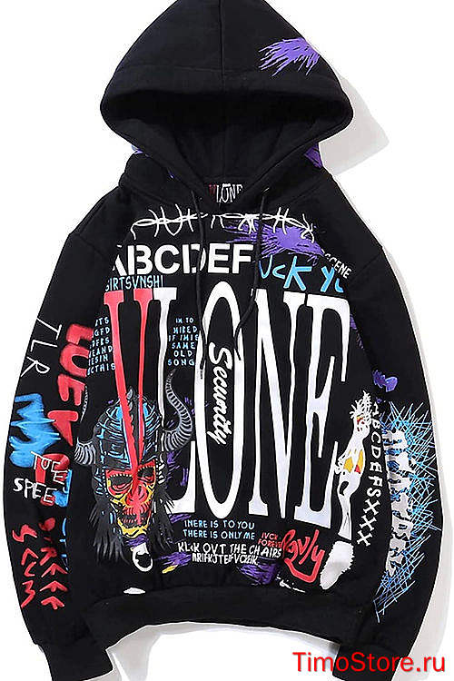 VLONE ABCD HOODIE balck  - 1