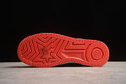 BAPE STA TO LOW TOP SPORTS CASUAL SNEAKERS WHITE/RED - 3