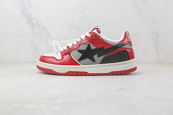 BAPE STA LOW RED/BLACK/GREY-WHITE