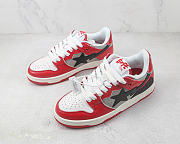 BAPE STA LOW RED/BLACK/GREY-WHITE - 3