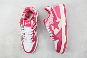 BAPE STA LOW SHOES PINK/LIGHT PINK/WHITE - 2
