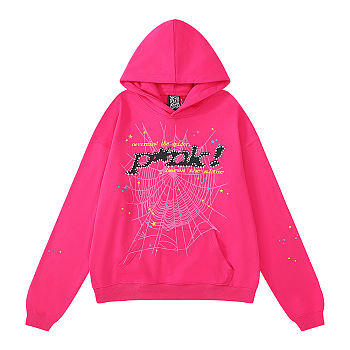 Sp5der 555555 Pink Hoodie