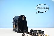 1V Dauphine Shoulder Bag MM Black Epi Leather - 4