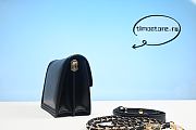 1V Dauphine Shoulder Bag MM Black Epi Leather - 3