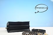 1V Dauphine Shoulder Bag MM Black Epi Leather - 2
