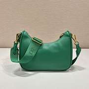 Proda Saffiano Re-Edition Shoulder Bag Green 23x17x6.5cm - 4