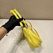 Prada Moon Handbag Yellow 22.5x16x7.5cm  - 2