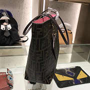 Fend1 Monogram Canvas Women Shoulder Bag in Pink 8BH185 36 cm  - 5