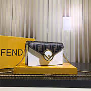 Fend1 Original Calfskin Leather Pocket in White 18 x 10 x 4 cm - 1