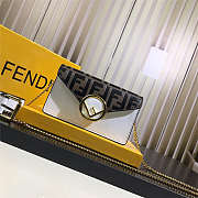 Fend1 Original Calfskin Leather Pocket in White 18 x 10 x 4 cm - 5