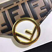 Fend1 Original Calfskin Leather Pocket in White 18 x 10 x 4 cm - 3