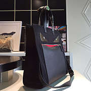 Fend1Tote Montage Leather Handbag Black 34 x 36 x 13 cm - 4