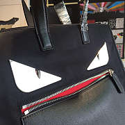Fend1Tote Montage Leather Handbag Black 34 x 36 x 13 cm - 2