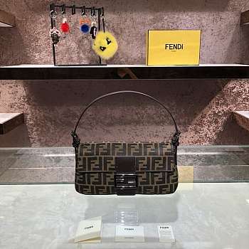Fend1 Vintage Bag sliver hardware 26x15x4cm