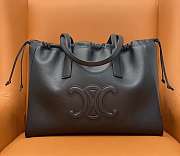 Cel1ne  Cabas Drawstring Cuir Triomphe Tote Bag 44x28x18cm - 1