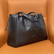 Cel1ne  Cabas Drawstring Cuir Triomphe Tote Bag 44x28x18cm - 4