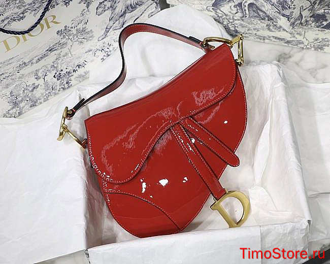 D1or Saddle Bag Red 25cm 004  - 1