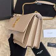 YS1 Sunset Crocodile Bag with Gold Hardware 22cm  - 5