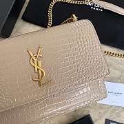 YS1 Sunset Crocodile Bag with Gold Hardware 22cm  - 3