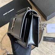 YS1 Sunset Black Bag with Top Handle 19cm   - 4