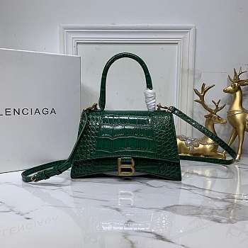 Ba1enc1age  Hourglass Bag 24cm Green 
