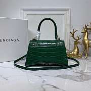 Ba1enc1age  Hourglass Bag 24cm Green  - 4