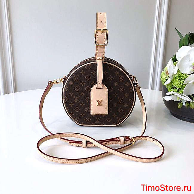 1ouis Vu1tton Monogram Petite Boite Chapeau Bag M43514 17.5x16.5x7.5cm - 1